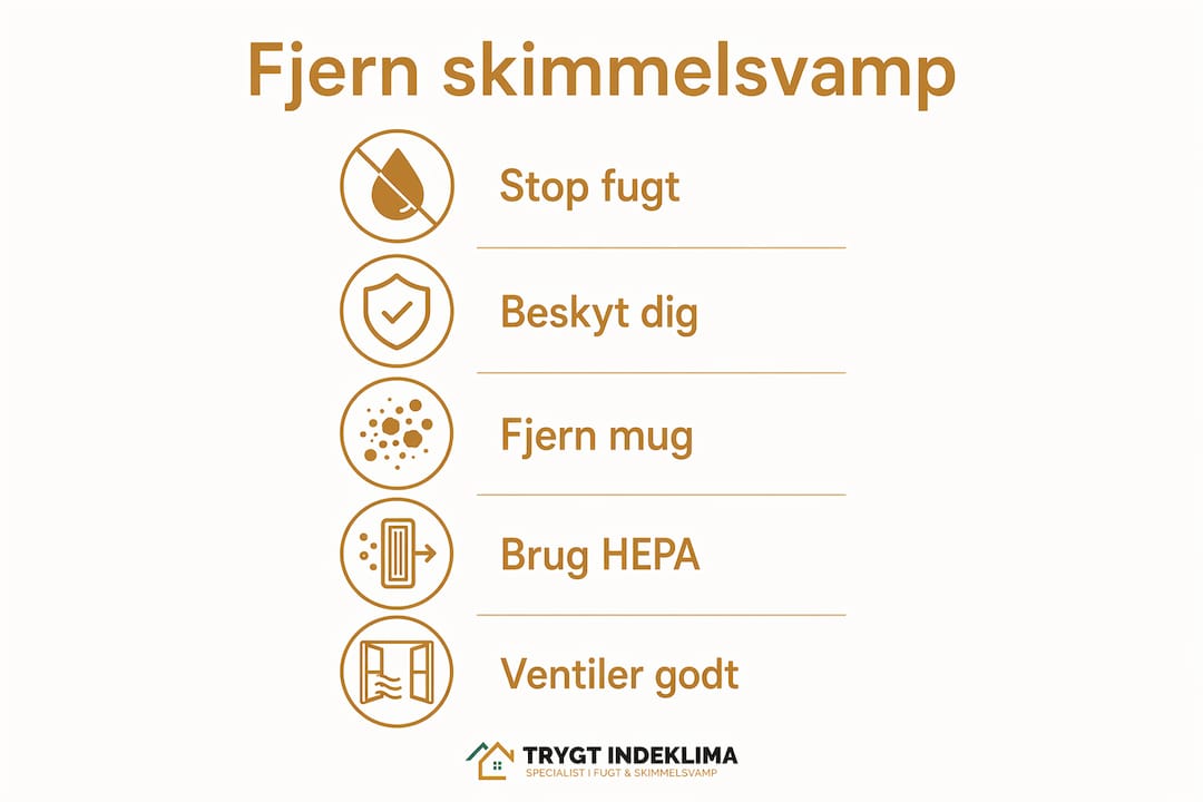 Hvordan fjerner man skimmelsvamp effektivt og sikkert 4 Oversigt: de typiske fejl ved fjernelse af skimmelsvamp og hvordan du undgår dem