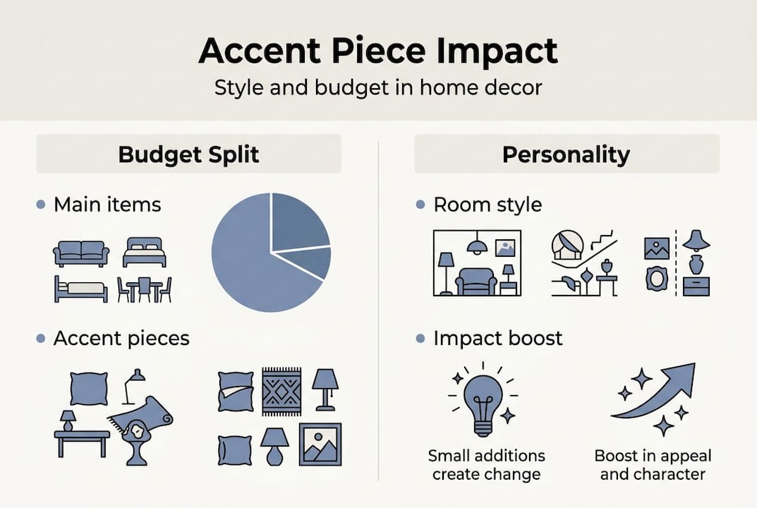 Infographic showing accent budget and style impact