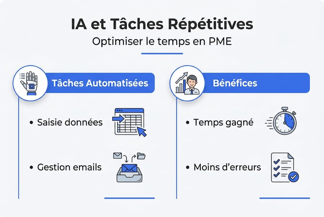 Infographie : comment l’IA booste la productivité des PME au quotidien