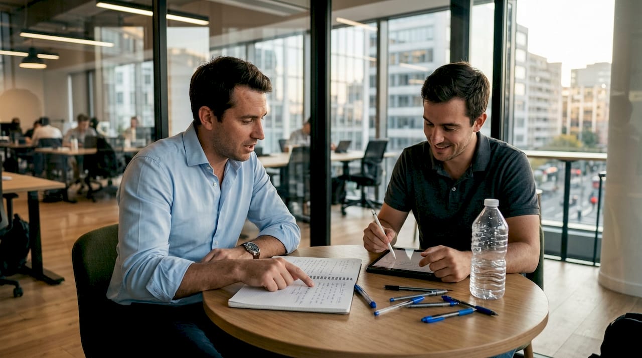 L’équipe d’une PME se réunit pour travailler sur un projet d’intelligence artificielle.