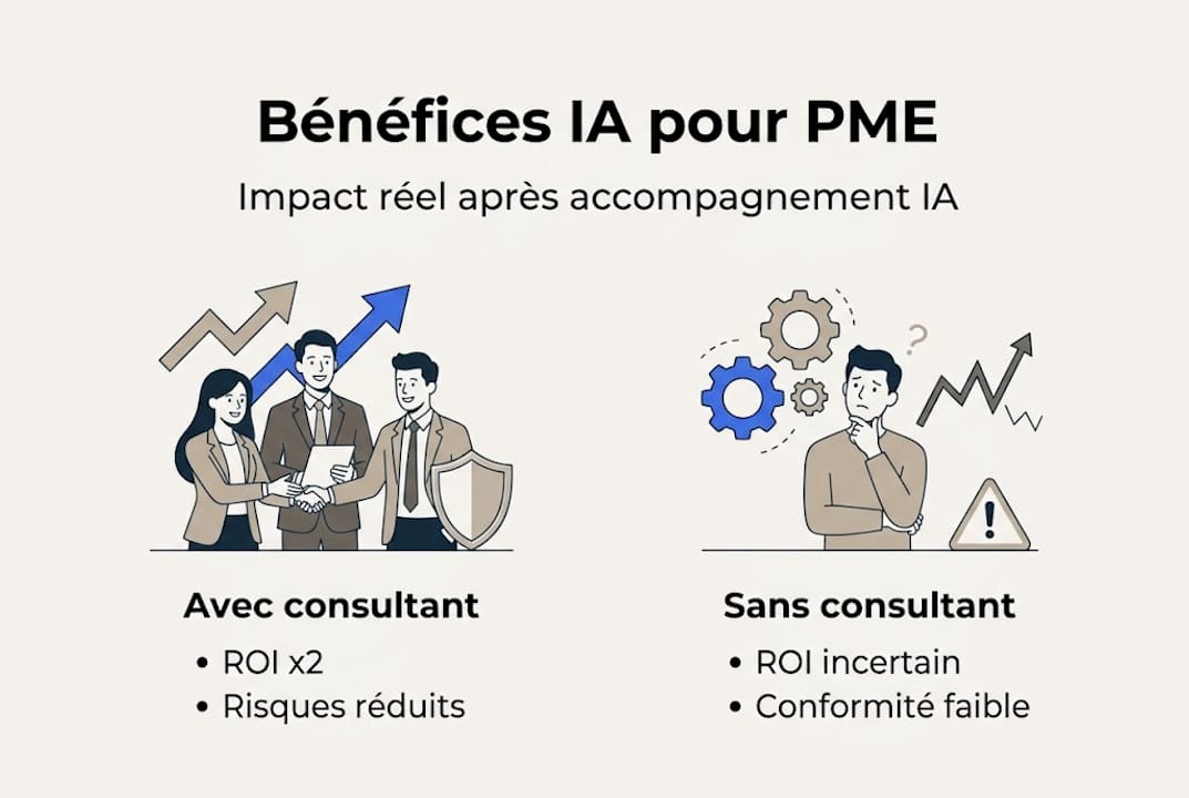Visualisation des bénéfices de l’intelligence artificielle pour les petites et moyennes entreprises