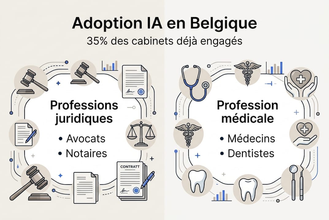 Panorama de l’intégration de l’IA dans les professions libérales en Belgique