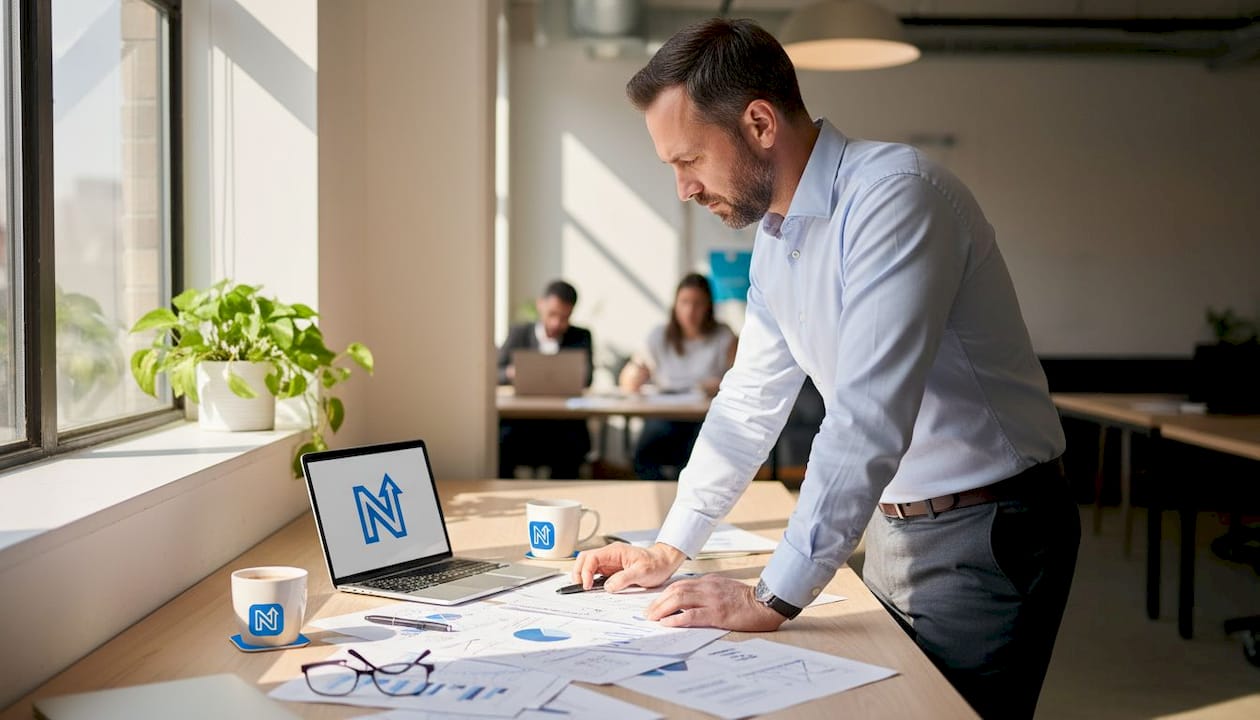 Expert en intelligence artificielle installé dans un espace de coworking