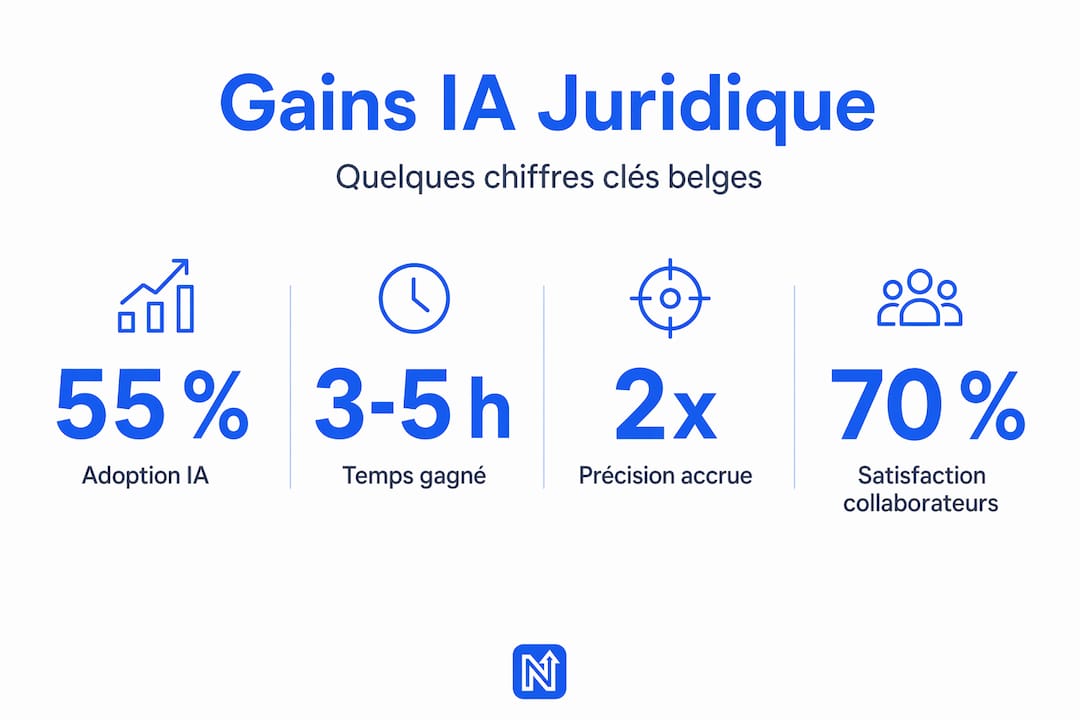 Infographie : les chiffres clés de l'adoption de l'IA dans le secteur juridique