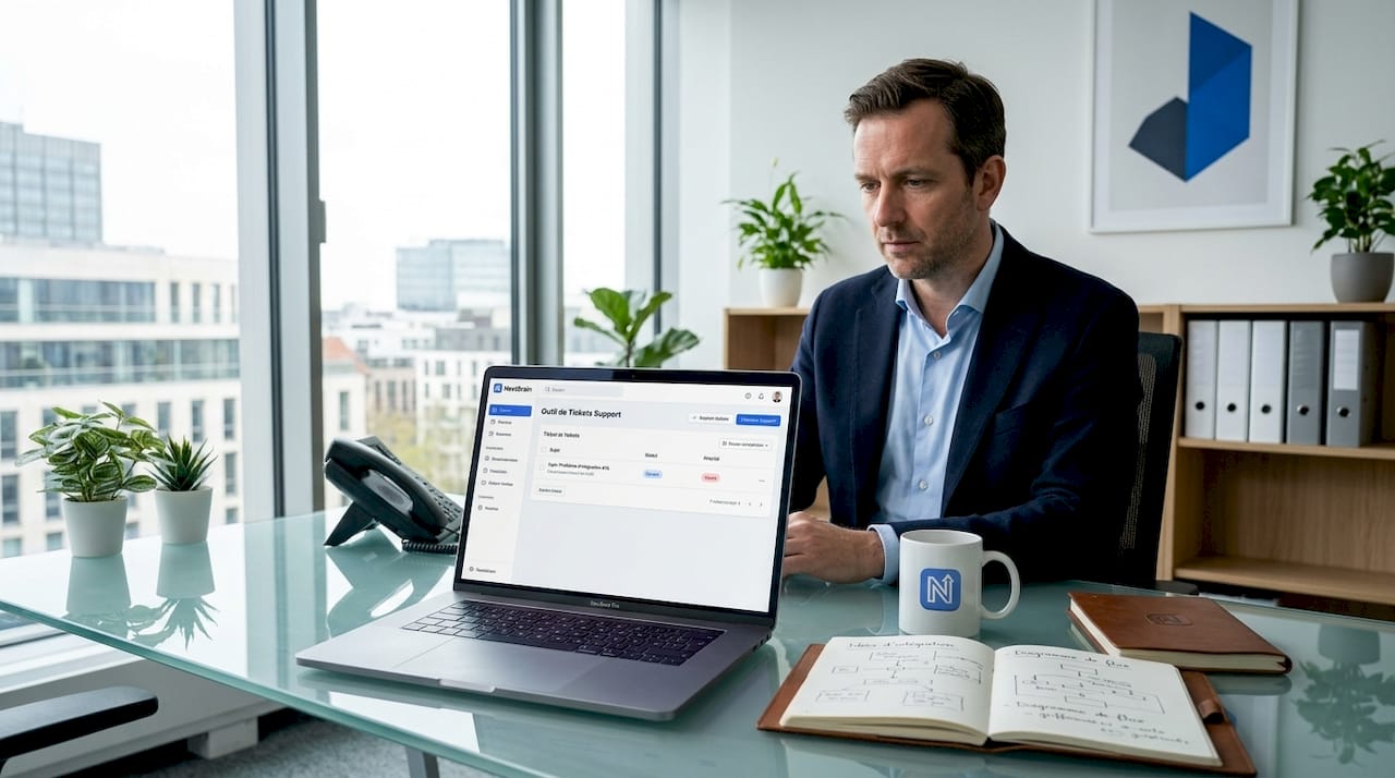 Entrepreneur belge à la tête d’une PME, spécialisé dans le support client automatisé
