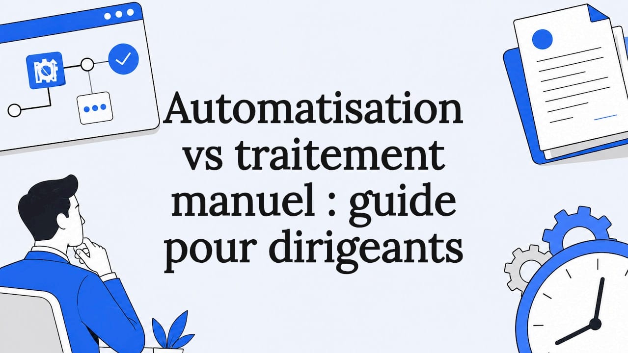 Automatisation vs traitement manuel : guide pour dirigeants
