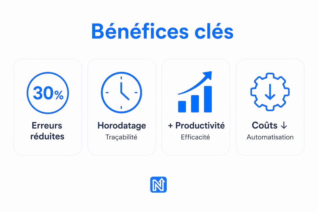Découvrez en image les avantages clés de l'automatisation des processus pour les petites et moyennes entreprises.