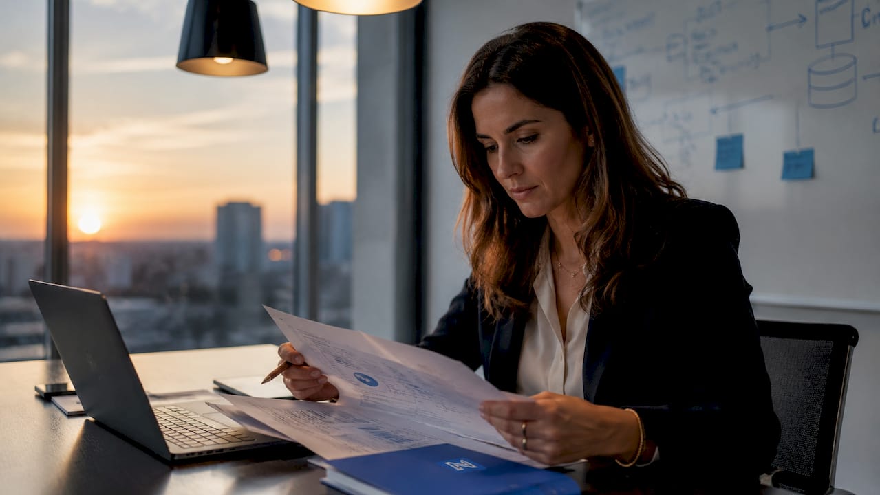 Une collaboratrice en charge de la centralisation des informations