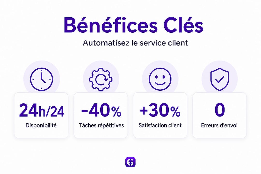 Infographie : les principaux atouts de l’automatisation du service client
