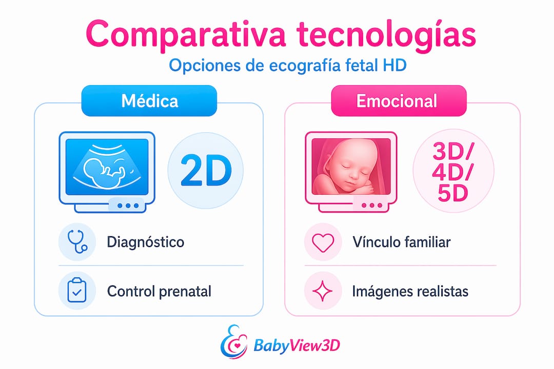 Análisis visual de las ventajas de la ecografía fetal en alta definición
