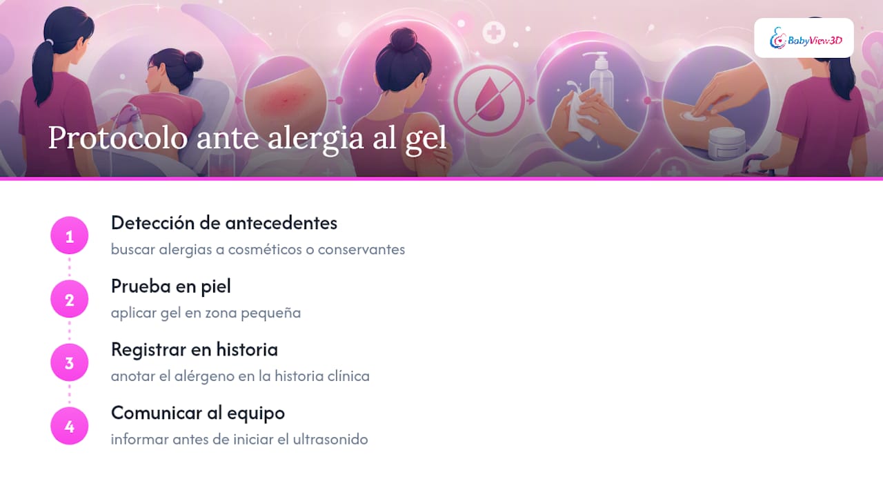 Cómo evitar reacciones al gel ecográfico