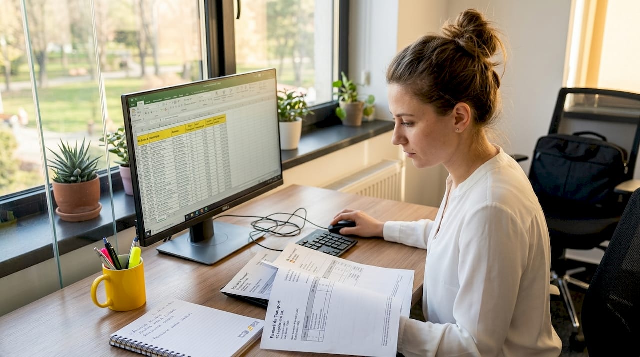 Specialist responsabil de gestionarea și analiza facturilor și datelor din domeniul transporturilor
