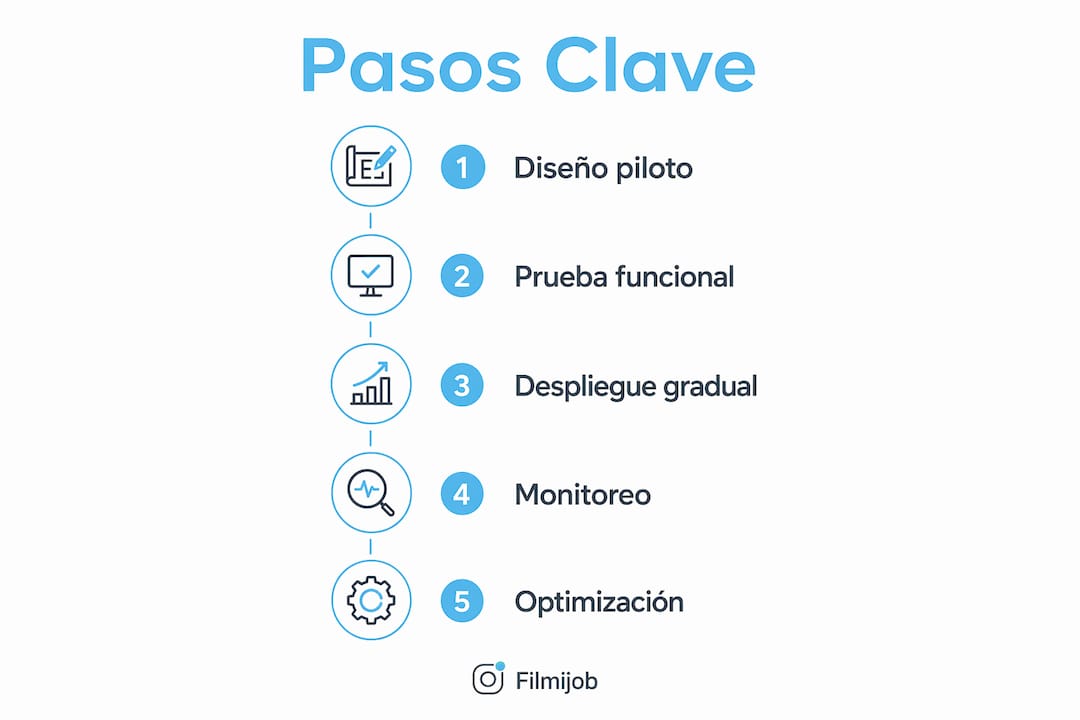 Infografía con los pasos clave para conectar el portal de Prosegur con tu sistema ATS