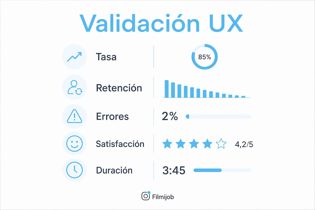 Infografía: pasos clave para validar la experiencia de usuario en procesos de selección masiva