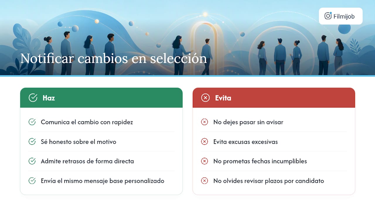 Correo para notificar cambios o actualizaciones en el proceso de selección — overview diagram