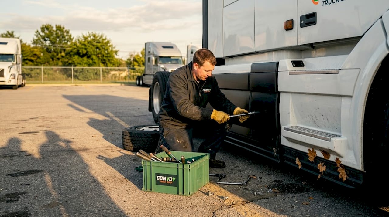 Kamionok aerodinamikai fejlesztése és kiegészítőinek beszerelése