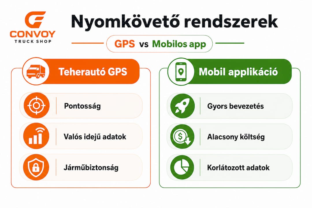 Infografika a GPS készülékek és mobilalkalmazások közötti különbségekről
