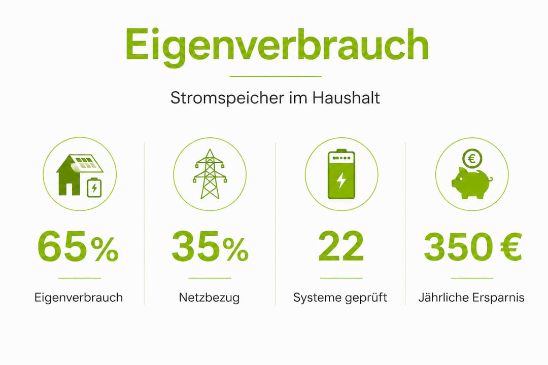 Infografik: Zahlen und Fakten zum Eigenverbrauch und zur Stromspeicherung