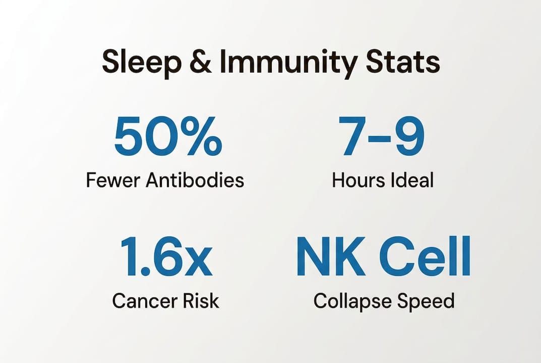 Infographic on sleep effects on immunity