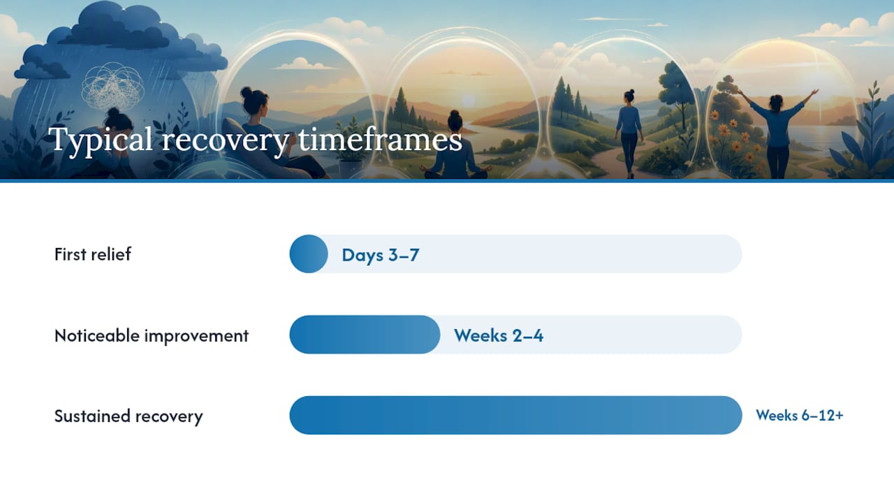 What recovery from burnout actually looks like — overview diagram