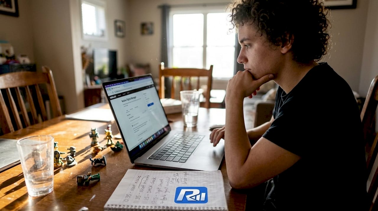 User checking Roblox asset rights manager for piracy