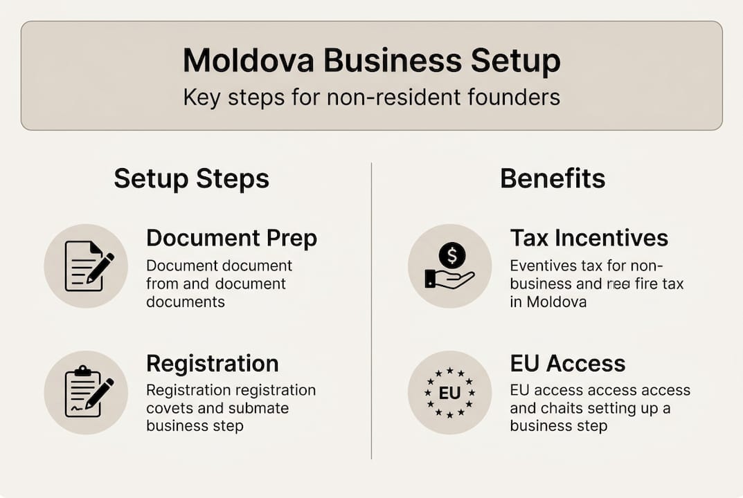 Infographic Moldova company setup and advantages