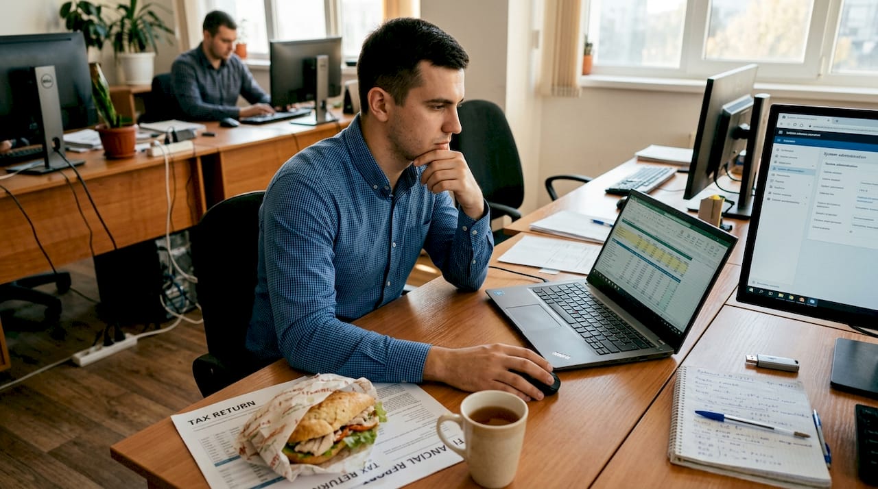 IT manager reviewing Moldova tax decision