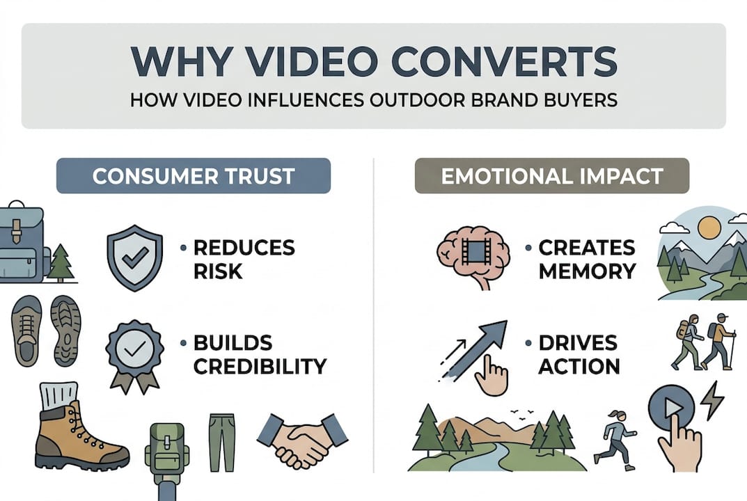 Infographic showing video impact on consumers