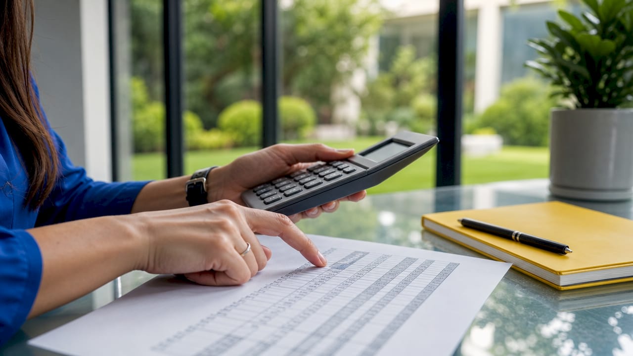 Hands calculating wholesale deal pricing on desk