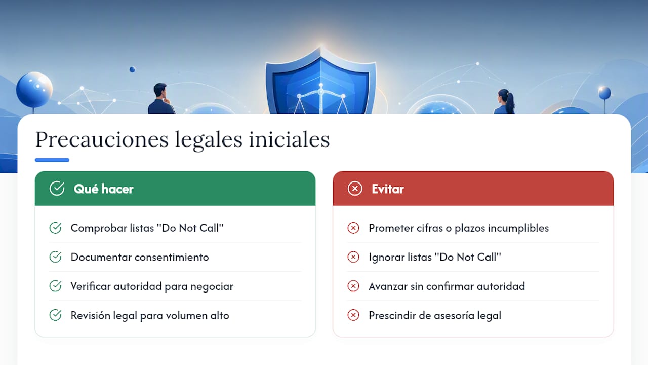 Aspectos legales básicos al iniciar contacto con un propietario — overview diagram