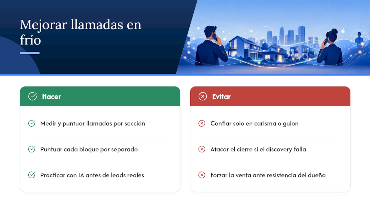 Lo que la mayoría se equivoca sobre mejorar llamadas en frío — overview diagram