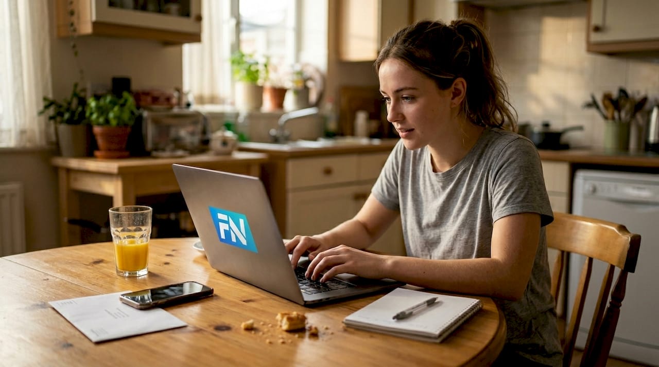 Woman browsing Fortnite accounts online