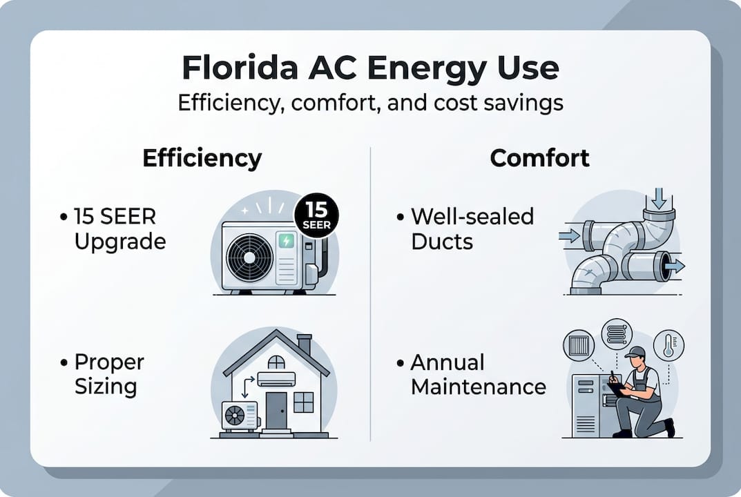 Infographic Florida AC efficiency comfort savings