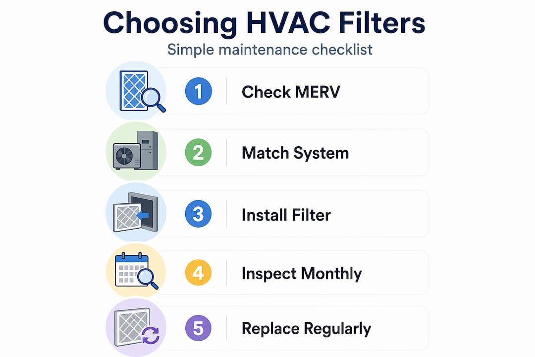 Infographic guide to choosing HVAC filters