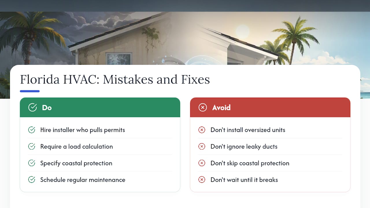 What most homeowners get wrong about Florida HVAC — overview diagram