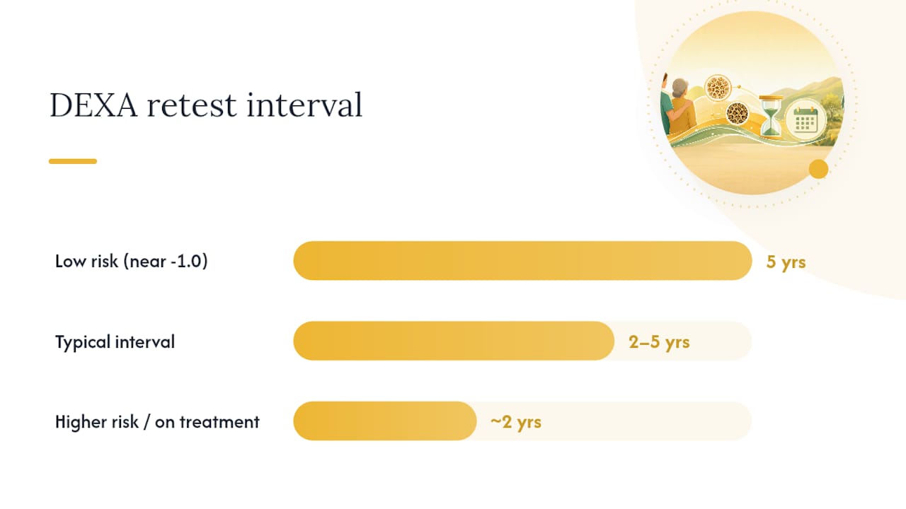 DEXA retesting interval comparison