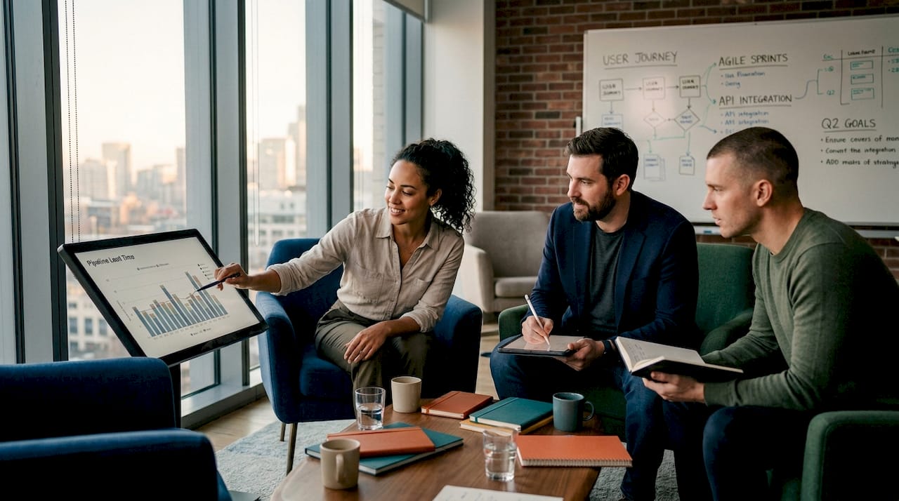 Team analyzes test metrics collaboration