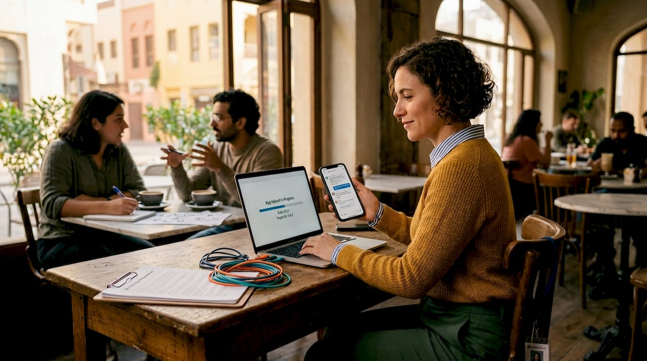Manager distributes mobile app to crowd testers