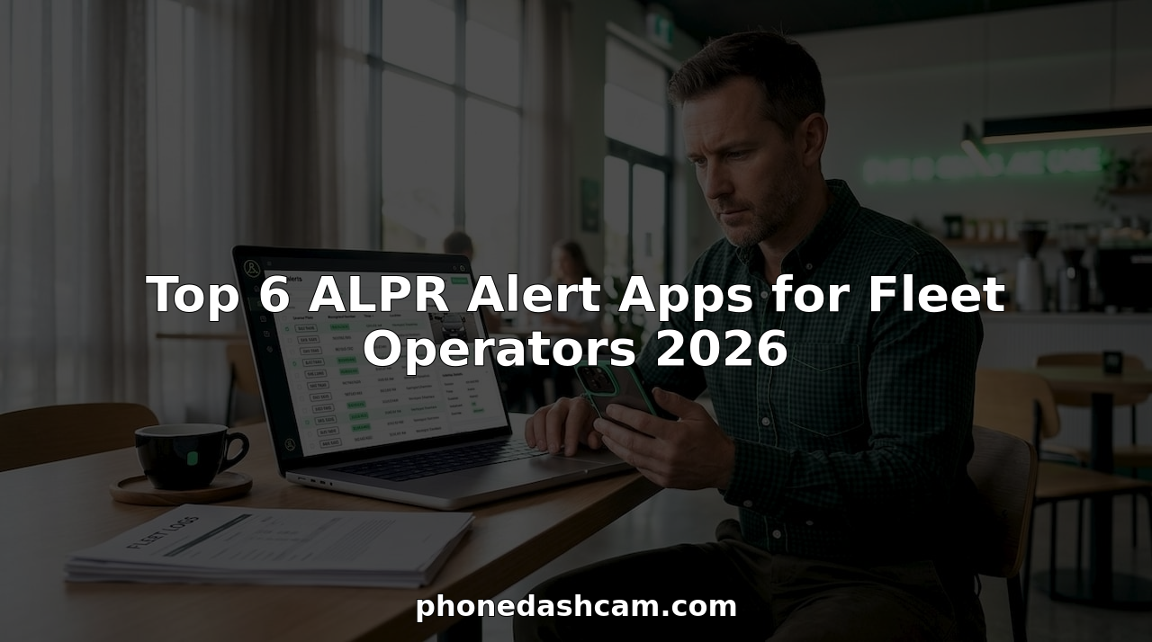 Fleet manager reviews ALPR alerts apps
