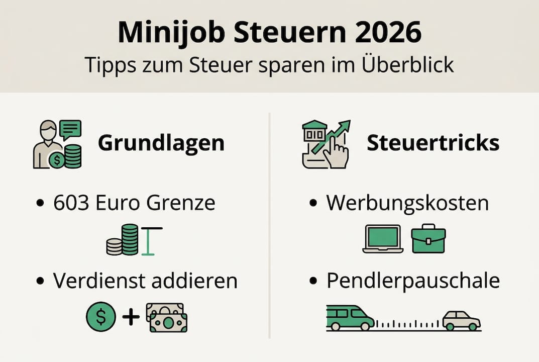 Übersicht: Wichtige Steuerinfos und Grundlagen für Minijobber