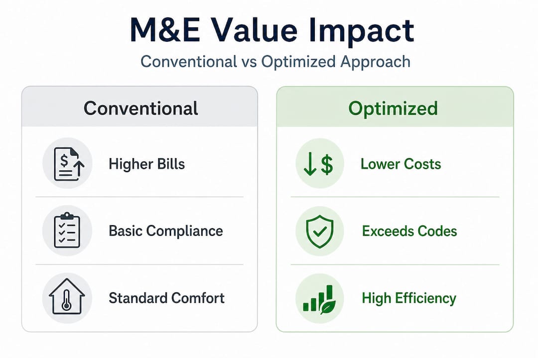 Infographic comparing conventional versus optimized ME value
