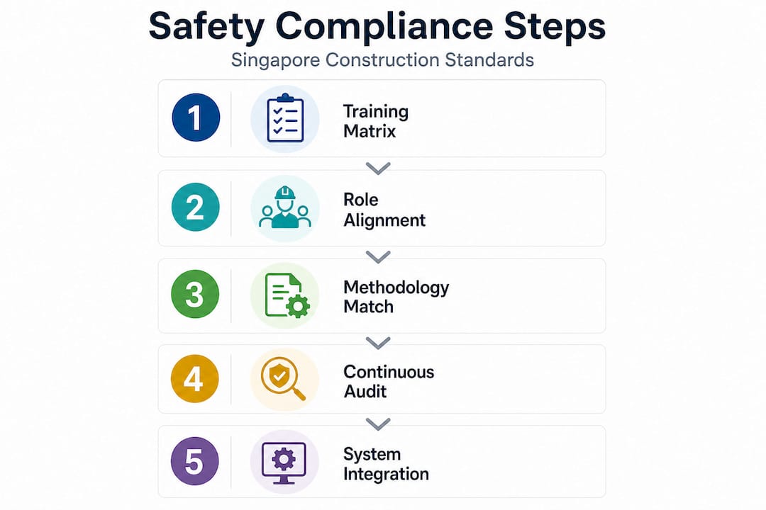 Infographic process: Singapore construction safety compliance