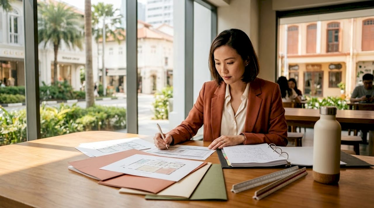 Analyst organizing cost segregation study files