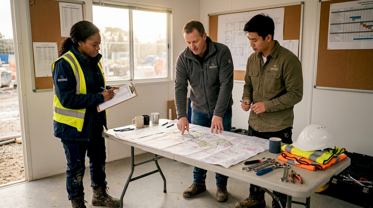 Engineers identify construction hazards onsite