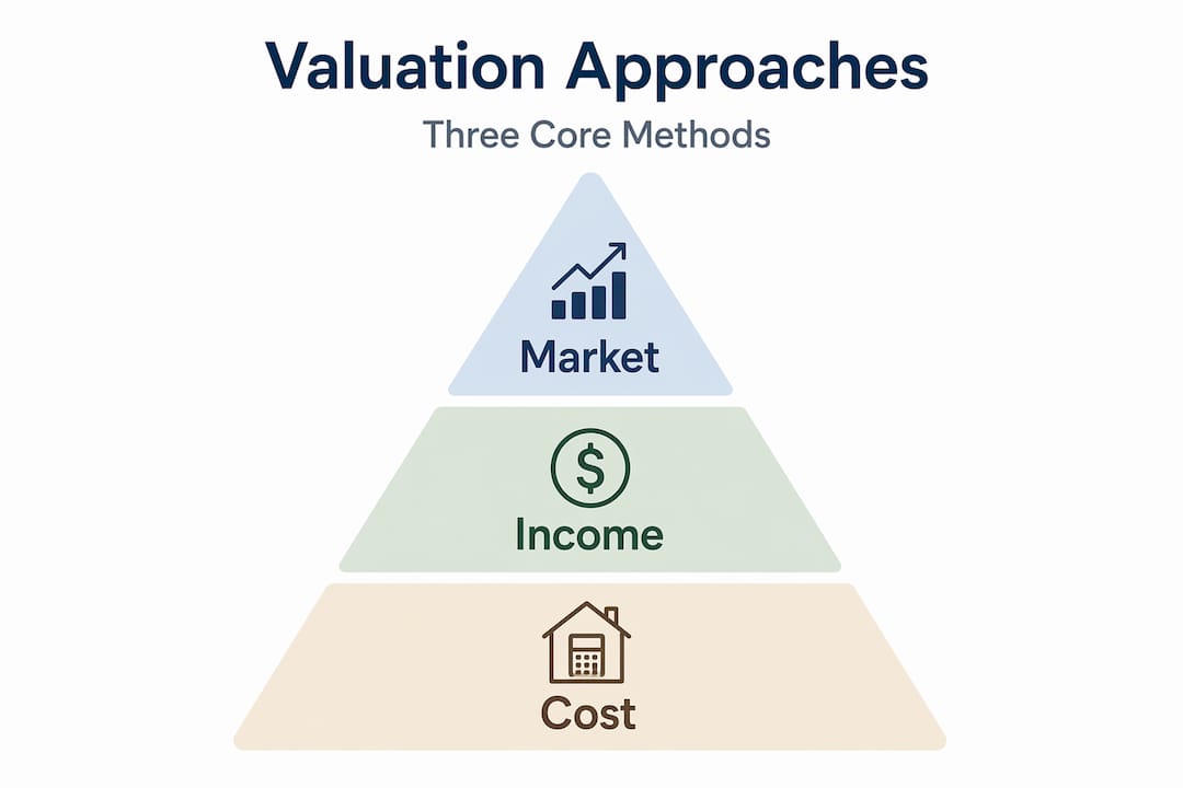 Infographic showing hierarchy of valuation methods