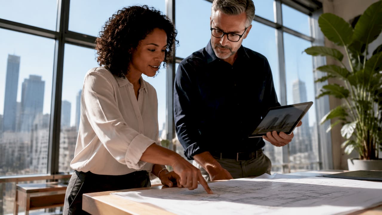 Advantages of Integrated Engineering for Construction Projects Project managers coordinating construction plans