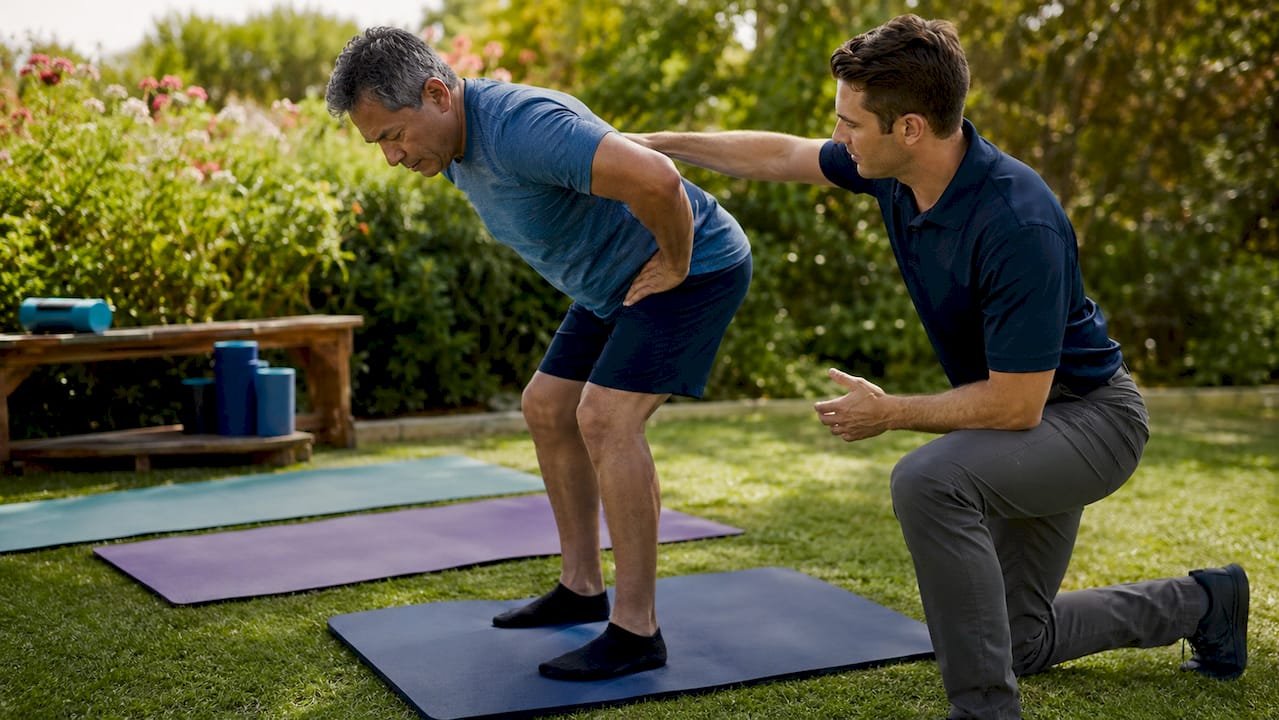 Physical therapy exercise for low back pain