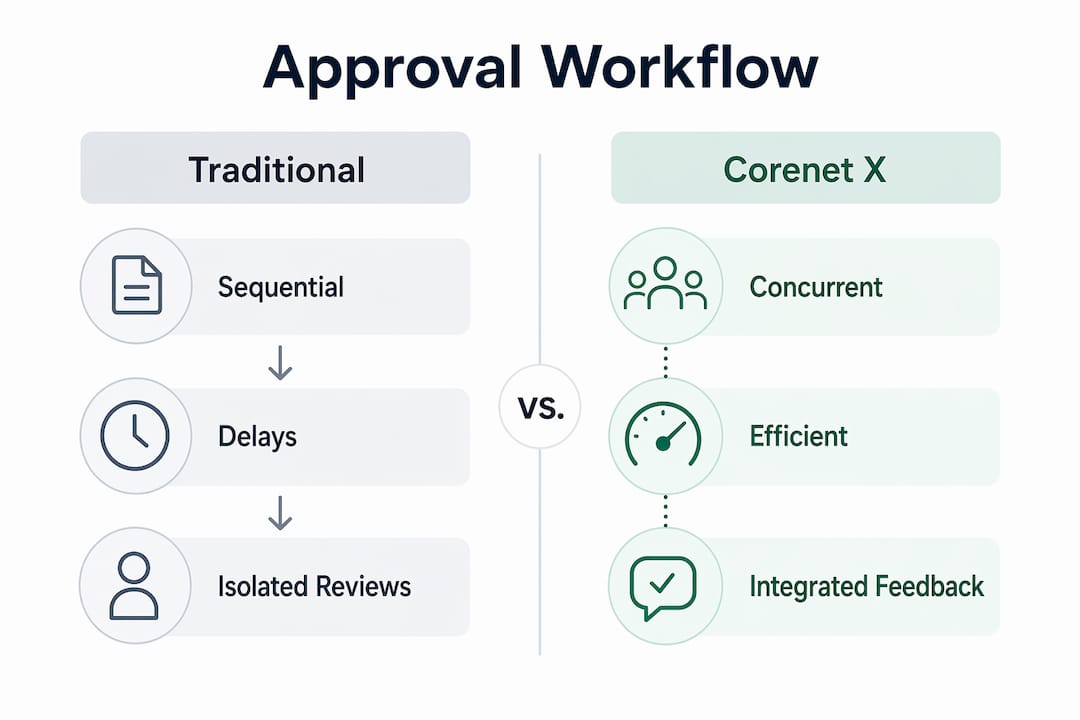 NEA's Role in Building Approvals: A Singapore Guide Infographic comparing traditional and digital building approvals