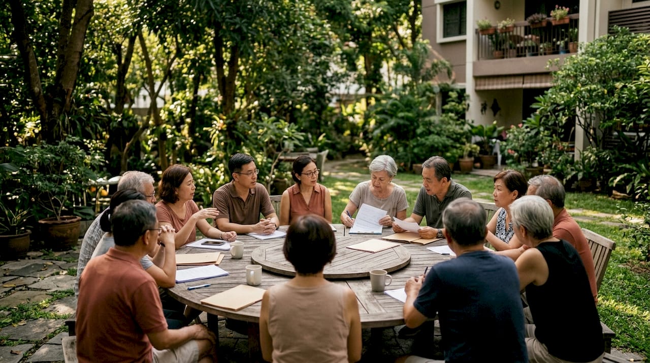 Owners meeting for en bloc consent signing