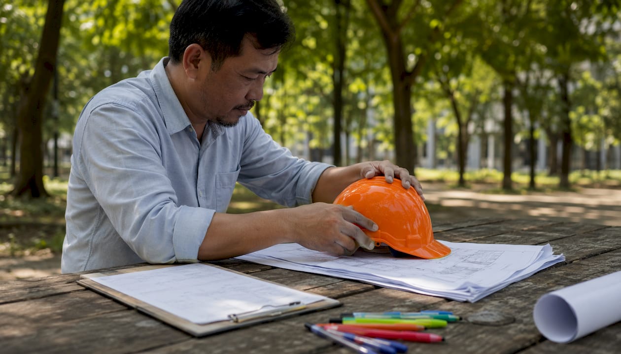 Singapore Engineering Ethics Obligations List: 2026 Guide Engineer inspecting safety plans at construction site